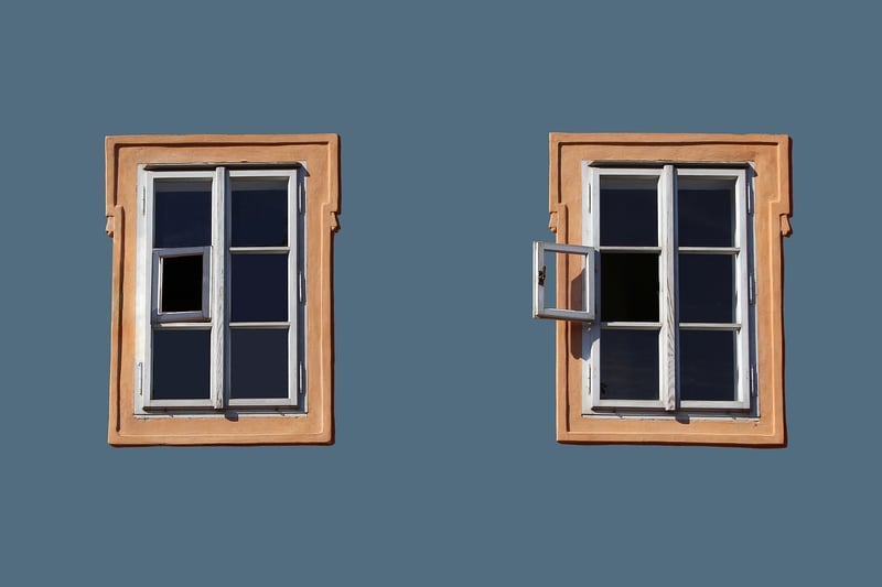 Vintage Window Frame Photo Display